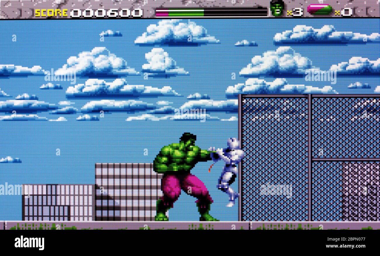 The Incredible Hulk - SNES Super Nintendo - Editorial use only 