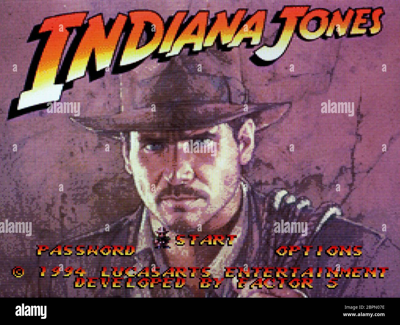 Indiana Jones SNES Super Nintendo Editorial use only Stock Photo