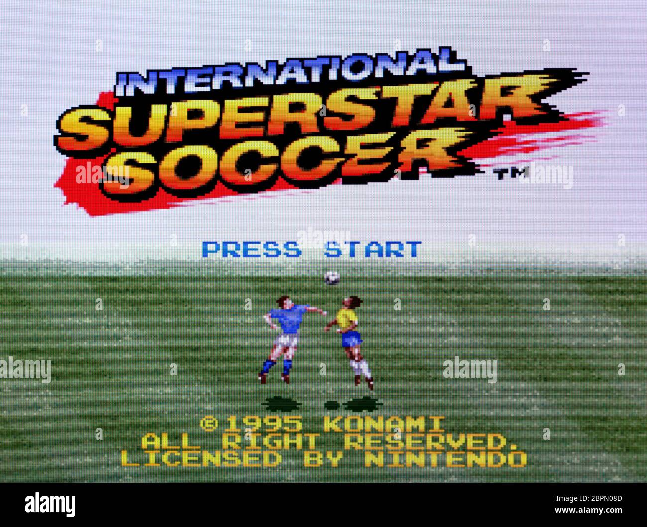 International Superstar Soccer - SNES Super Nintendo - Editorial use only  Stock Photo - Alamy