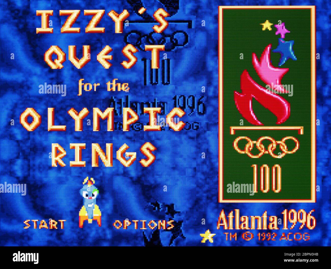 Izzy's Quest for the Olympic Rings Atlanta 1996 - SNES Super Nintendo -  Editorial use only Stock Photo - Alamy