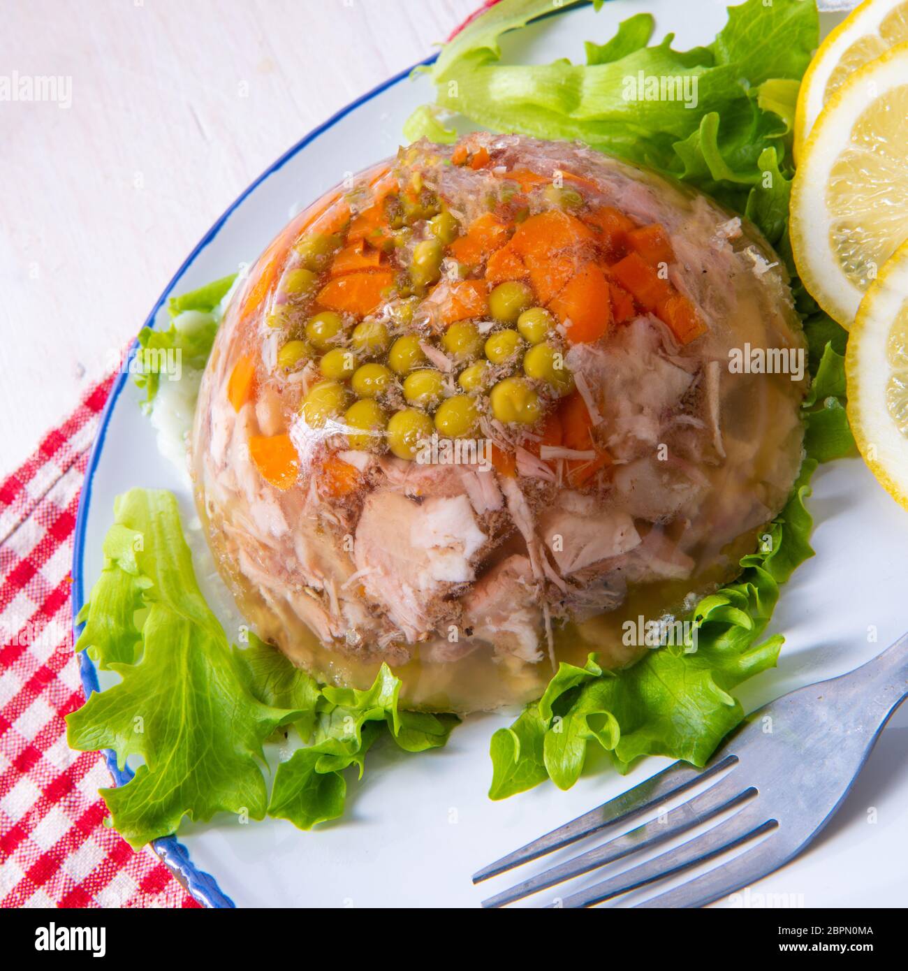 tasty aspic with pork knuckle and pork legs Stock Photo Alamy