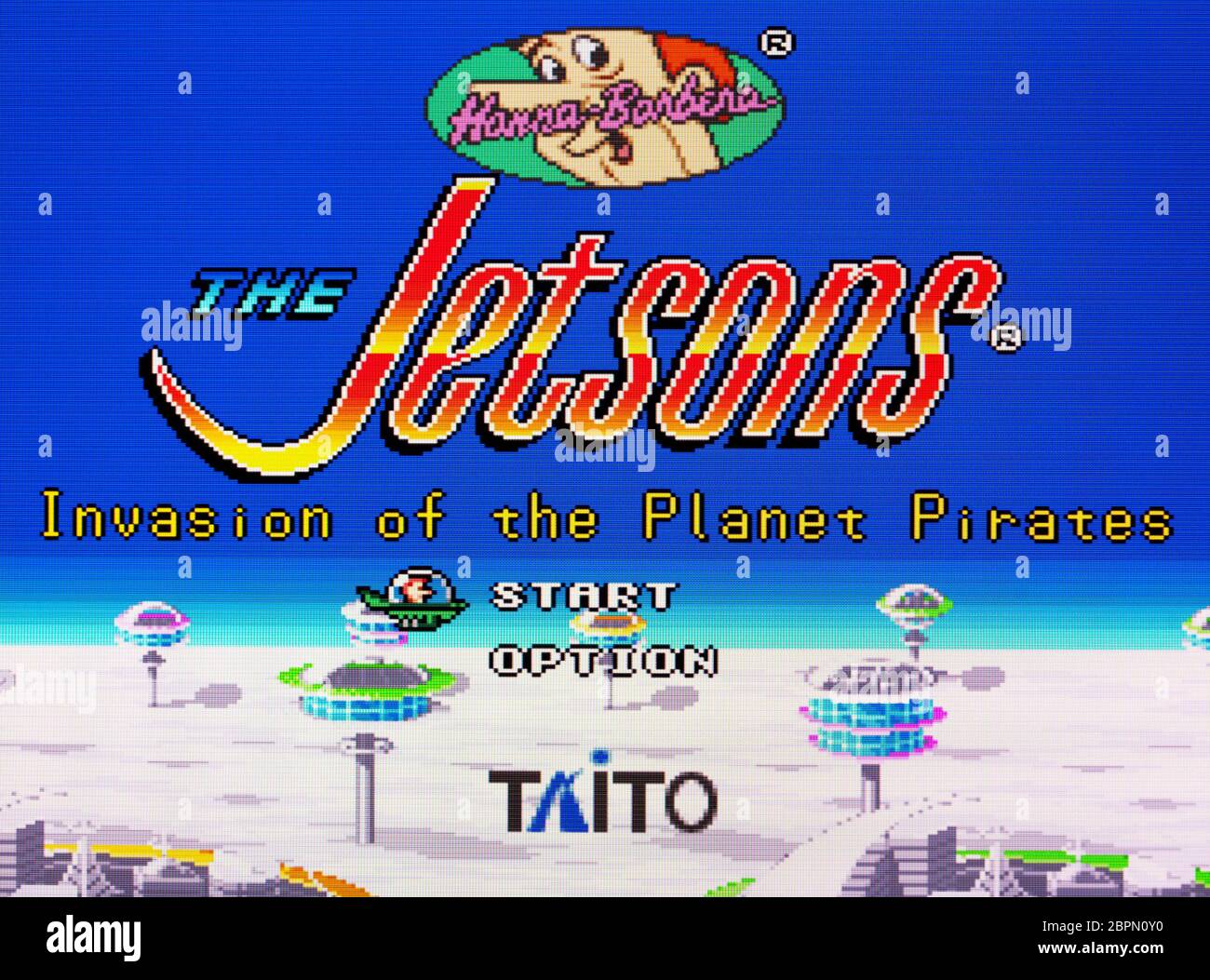 The Jetsons Invasion of the Planet Pirates - SNES Super Nintendo  - Editorial use only Stock Photo