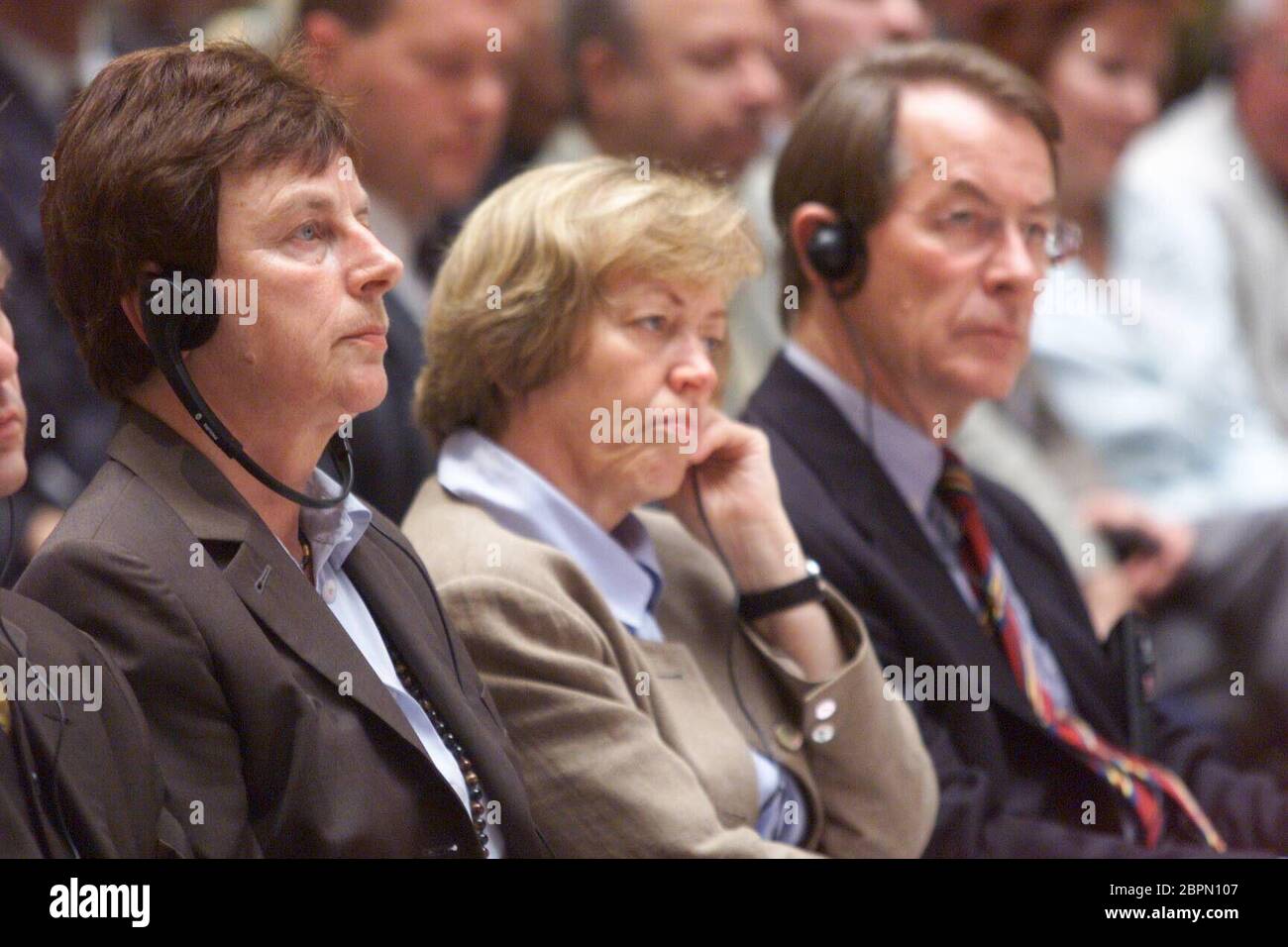 Michail Gorbatschow in Berlin // 2000 - Der ehemalige sowjetische Staatspräsident Michail Gorbatschow beim 'Forum Grundwerte' im Willy-Brandt-Haus in Berlin. Stock Photo