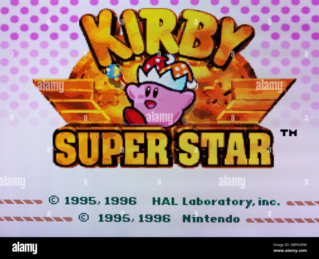 Kirby Super Star SNES Super Nintendo Editorial use only Stock Photo Alamy