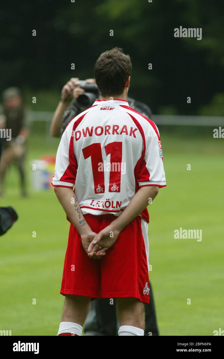 1. FC Köln  - Präsentation des Kaders für die Saison 2003/2004 am Geißbockheim. Stock Photo