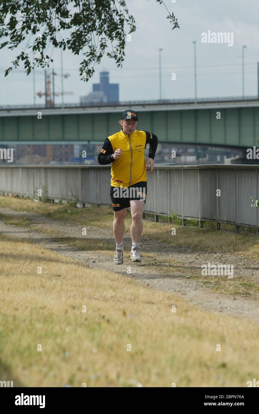 Joey Kelly Training Der deutsche Musiker und Sportler Joey Kelly während des Trainings Stock