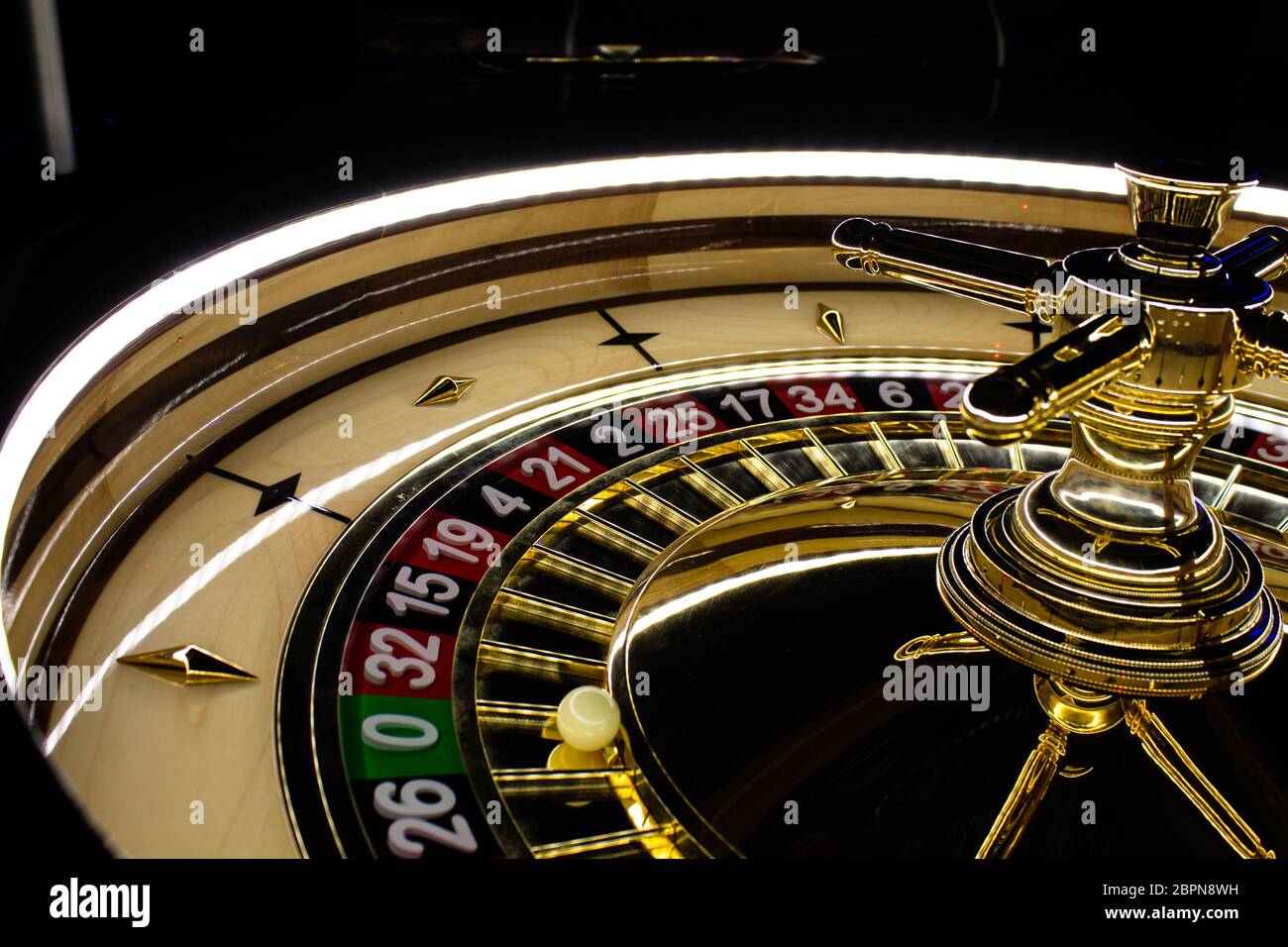 traditional roulette wheel, handmade with classic look Stock Photo - Alamy