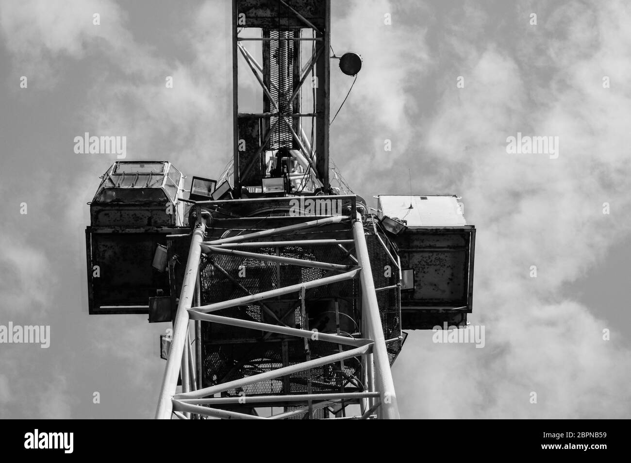 Port crane Black and White Stock Photos & Images - Alamy