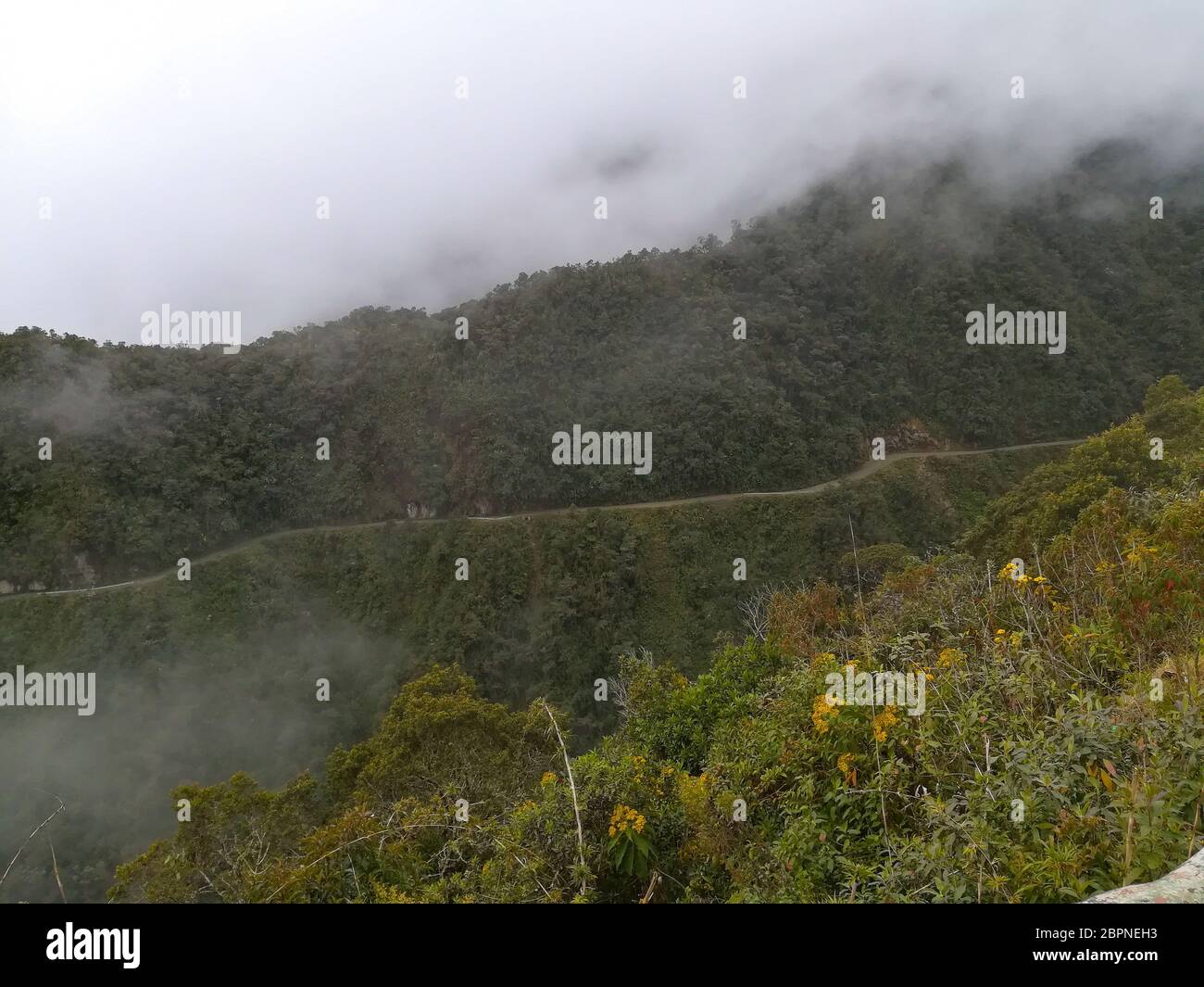 Death road from coroico hi-res stock photography and images - Alamy