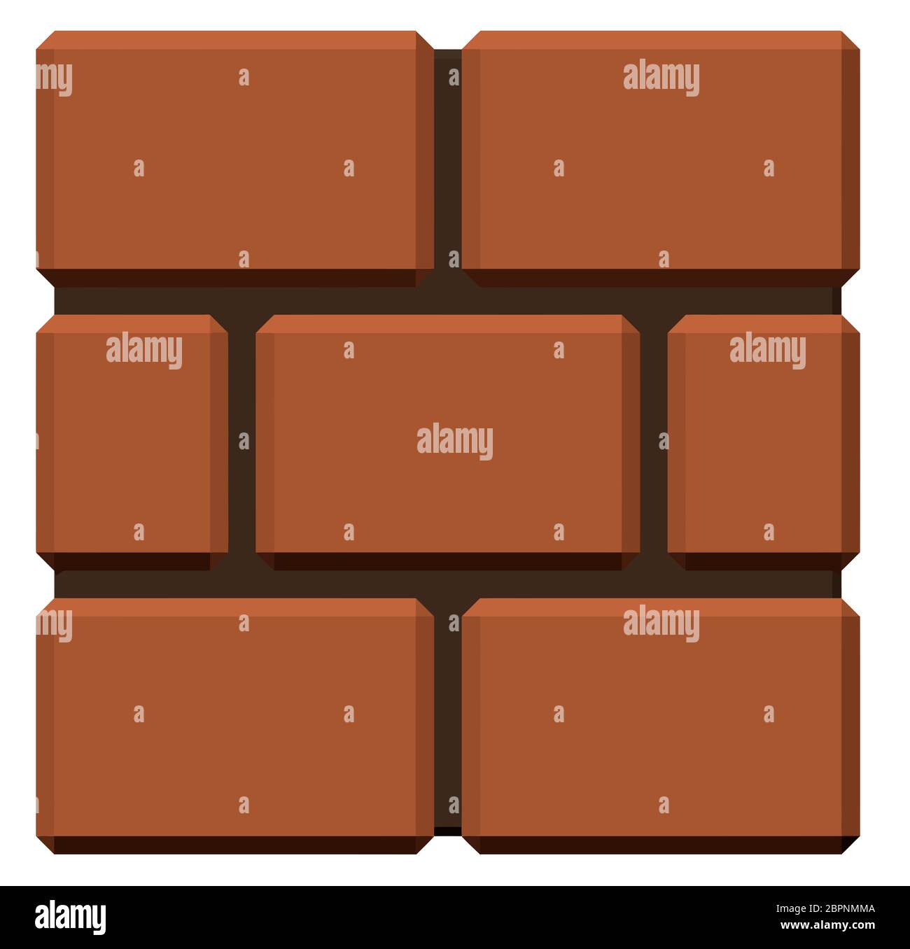 brick wall block illustration tile exterior Stock Photo Alamy