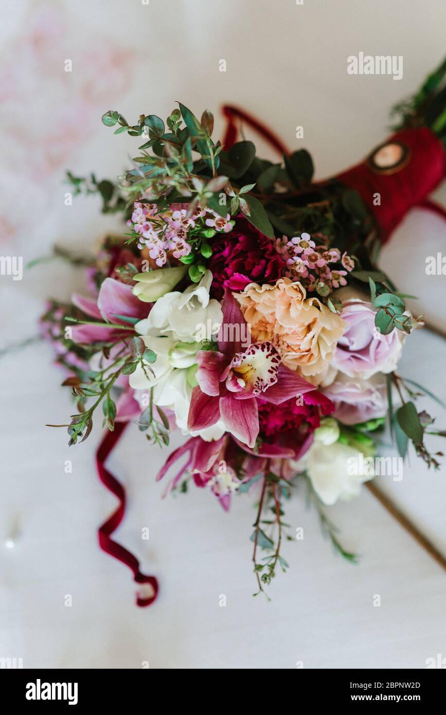 wedding bridal bouquet Stock Photo - Alamy