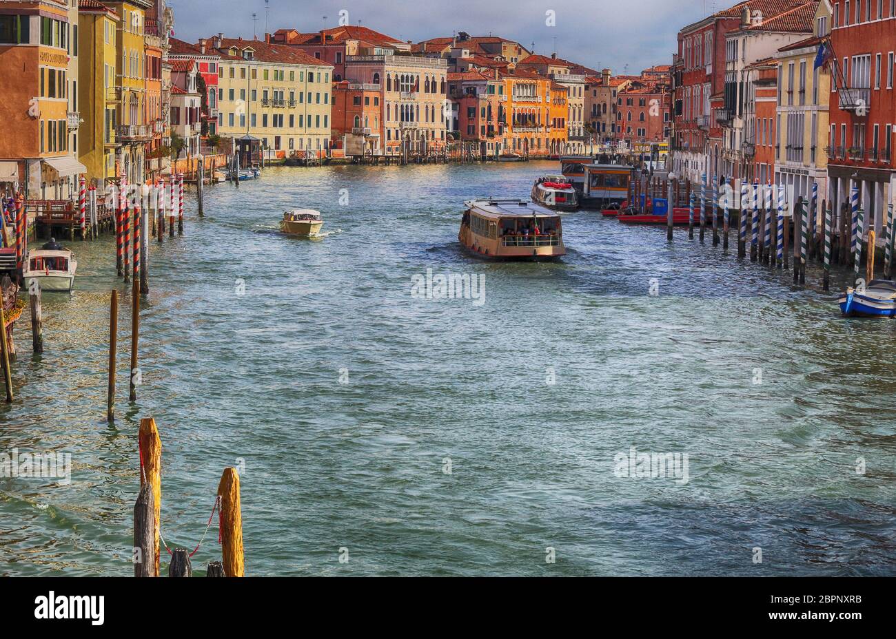 Venice lagoon at sunset The Grand Canal Stock Photo - Alamy