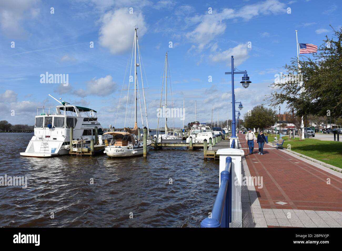 The Washington, NC Waterfront and Marina Stock Photo Alamy
