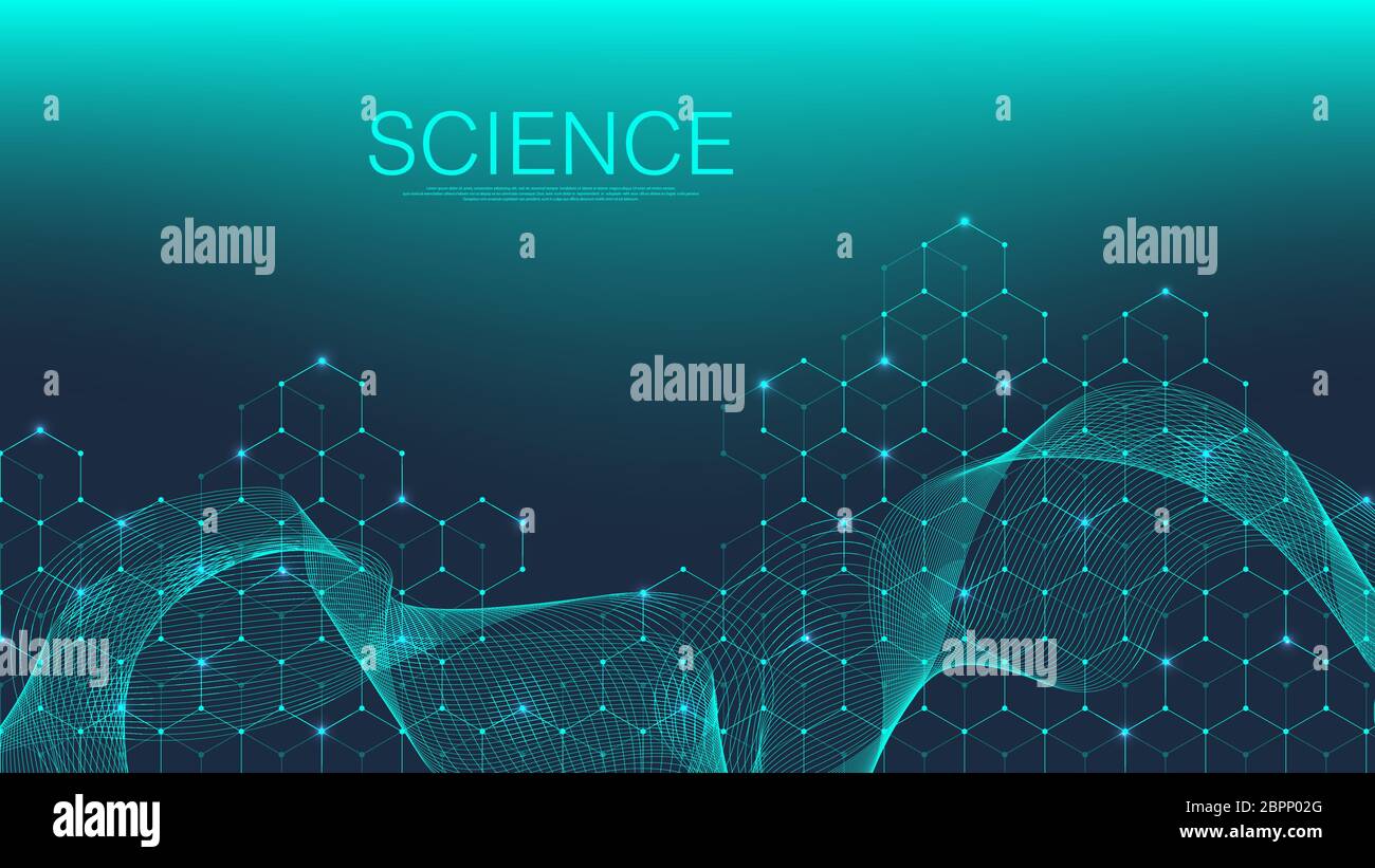Standard Science Backround Scientific molecule background for medicine, science, technology ...