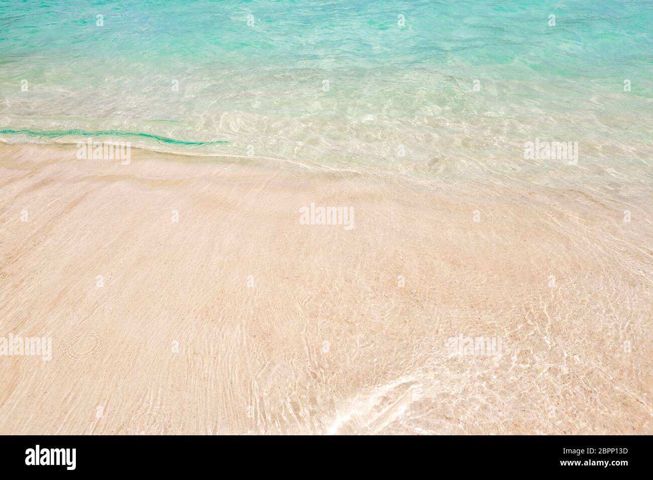 Tropical beach background with soft wave and white sand Stock Photo - Alamy