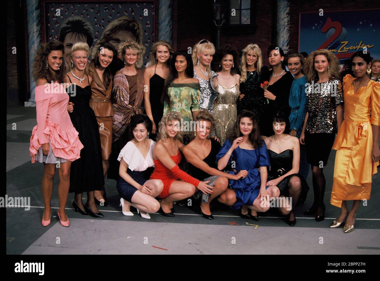'Die 2 im Zweiten' IFA -Show 1989 in Berlin - Miss-Wahl Stock Photo