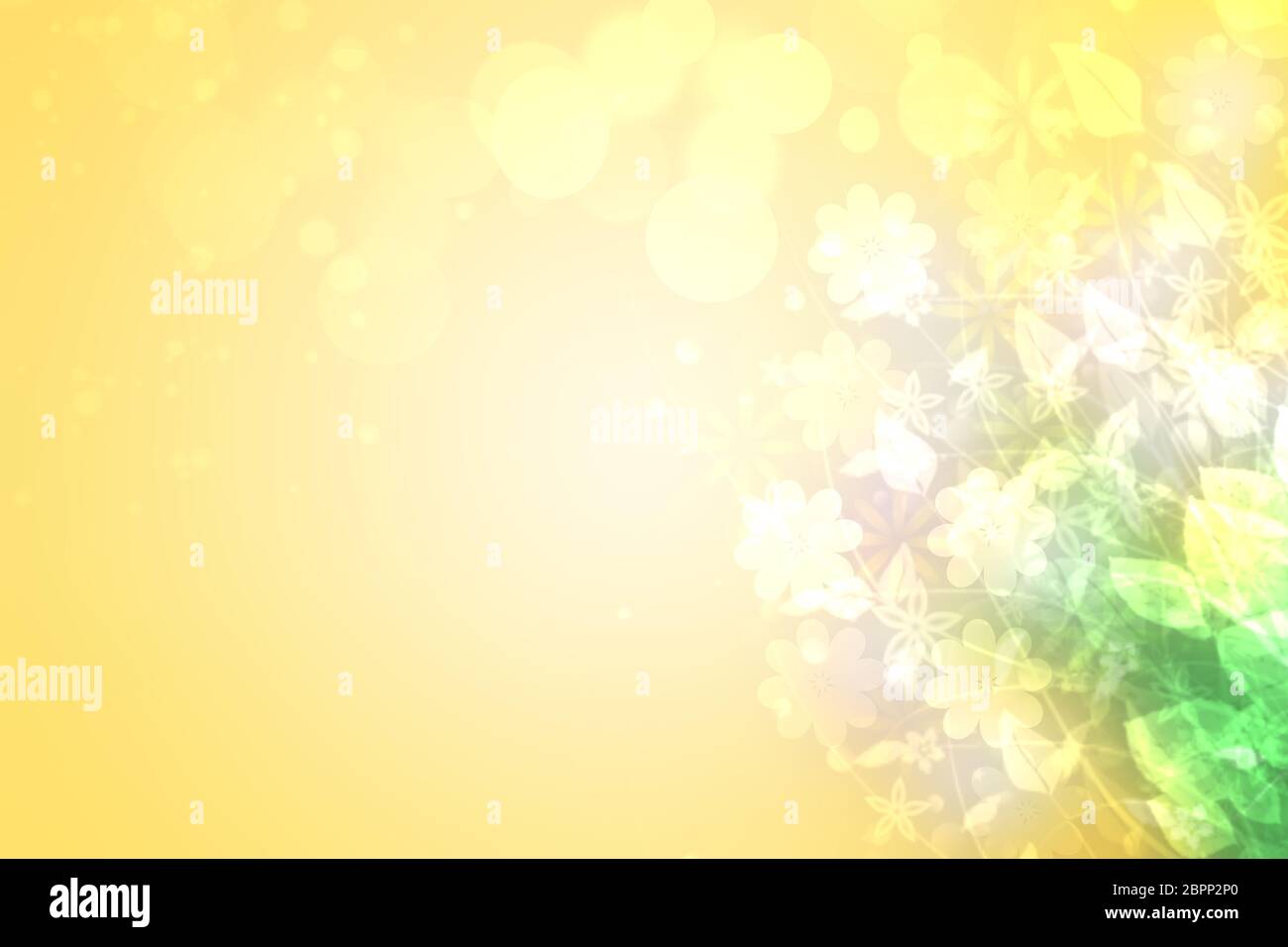 Abstract yellow spring or summer flower background. Abstract flower