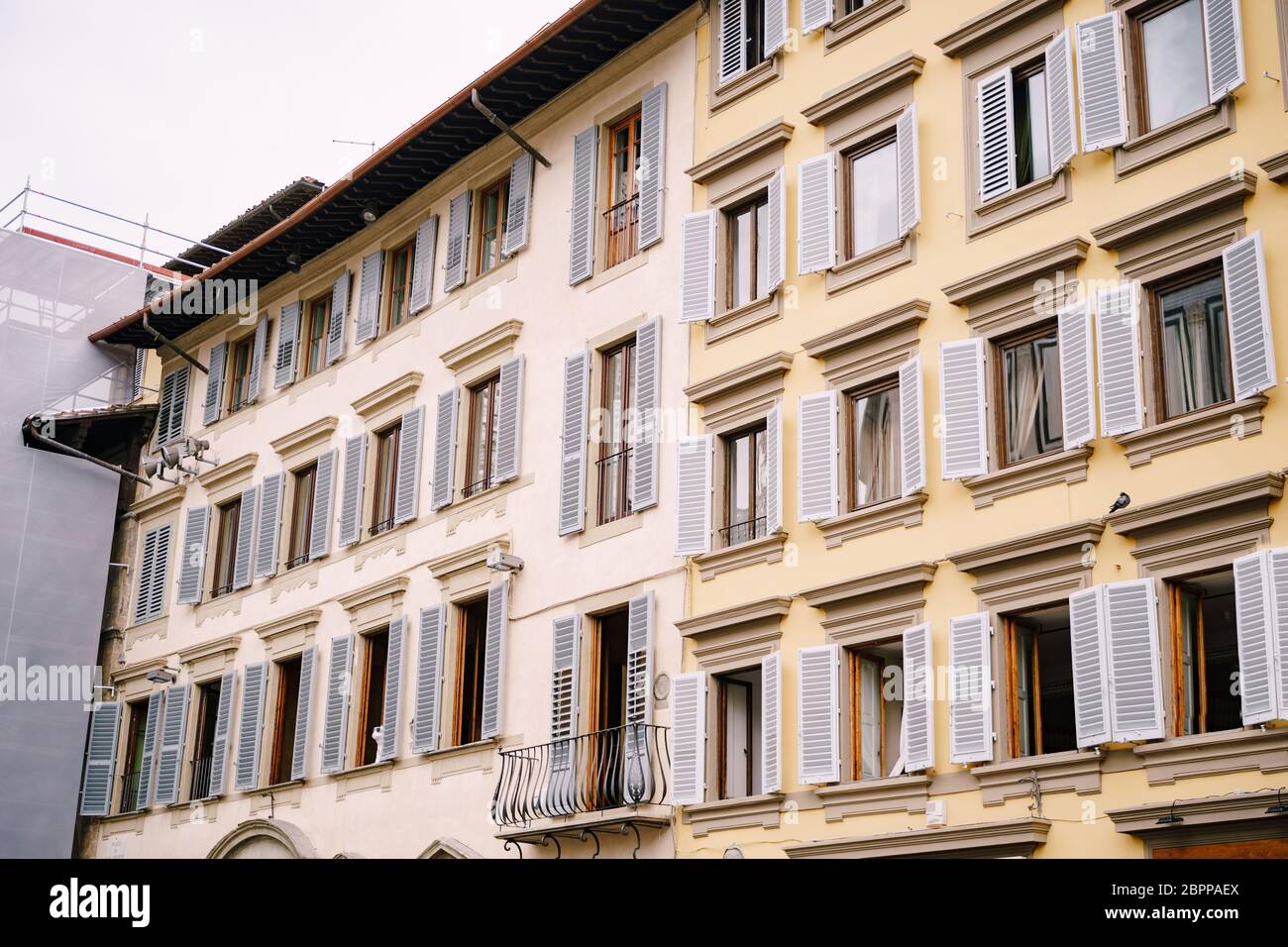 The facade of building in Florence, Italy Stock Photo - Alamy