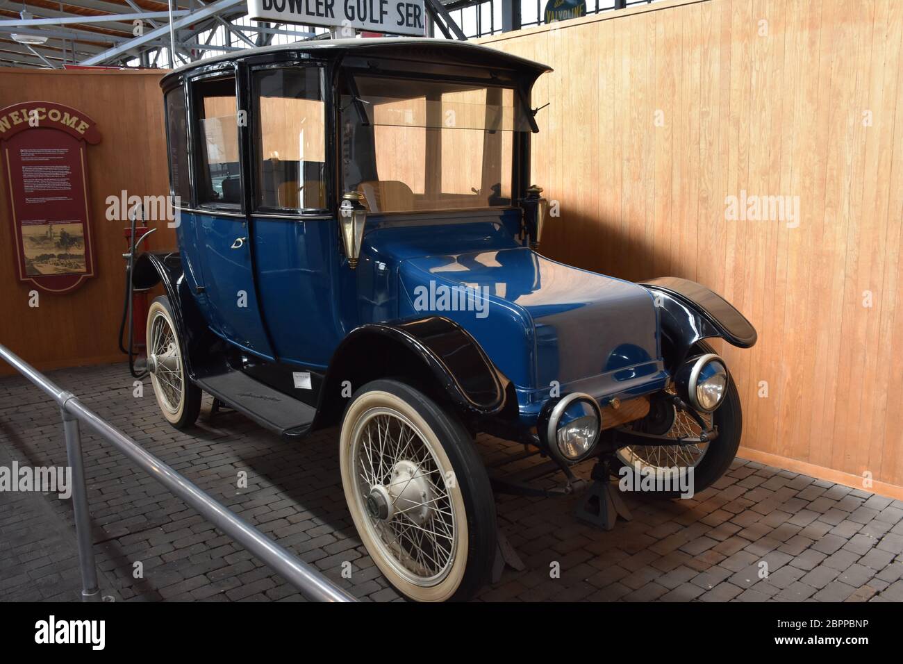 An Antique Electric Car on display at the North Carolina Transportation