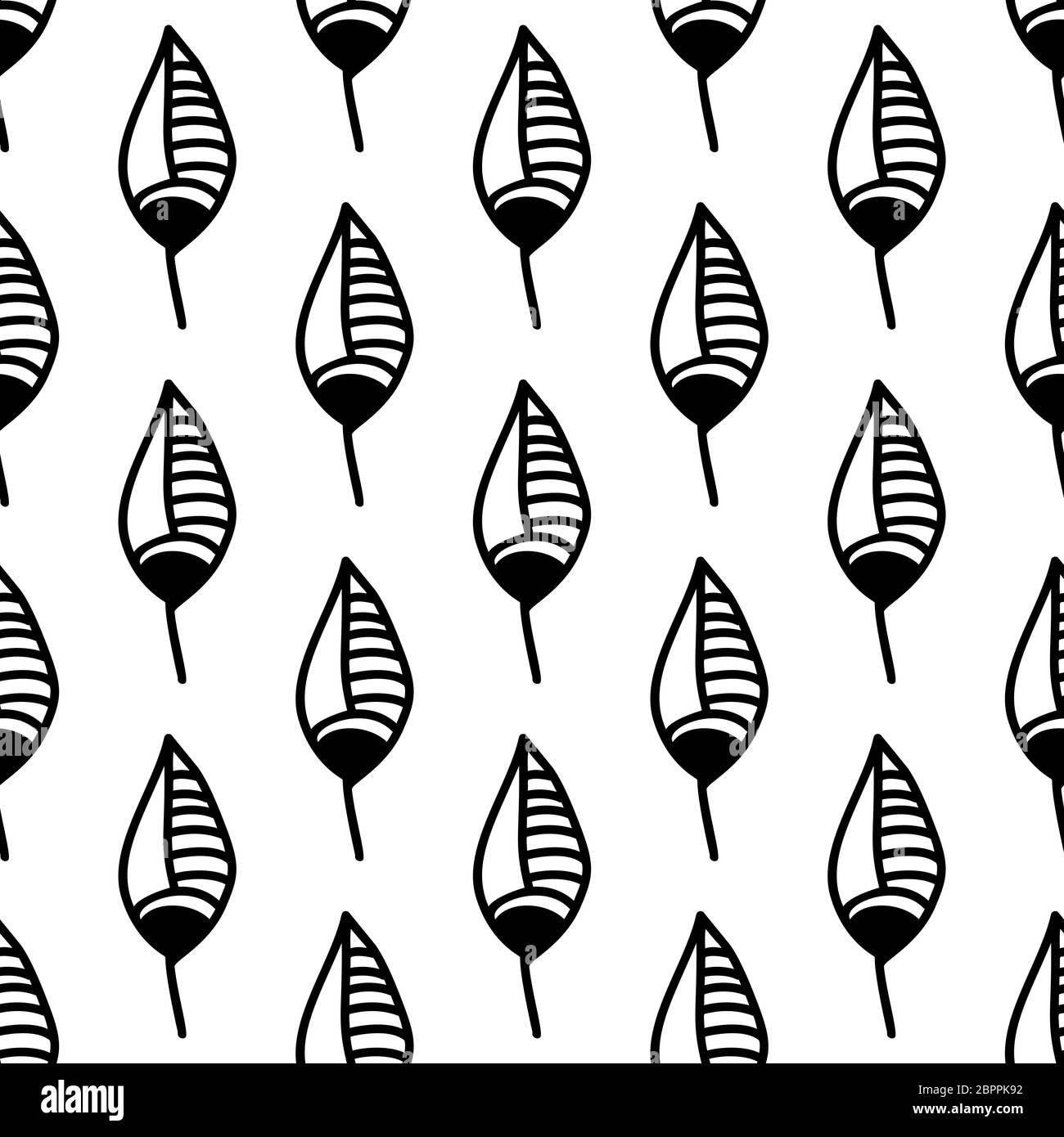 Floral seamless pattern. Isolated on white background. Vector stock ...