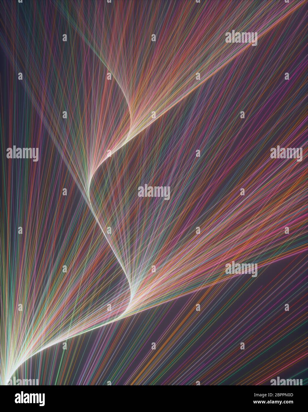 Moving colored wavy lines hi-res stock photography and images - Alamy