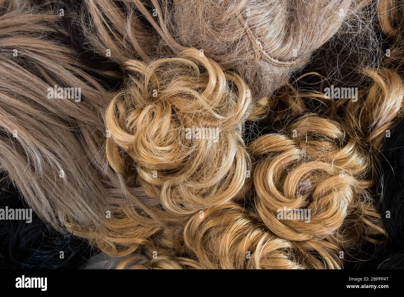 blonde wig no background