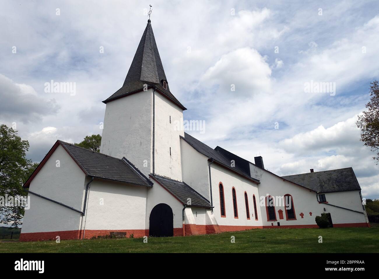 Sankt Hubertus Kirche Hilgerath, Neichen, Rheinland-Pfalz, Deutschland Stock Photo