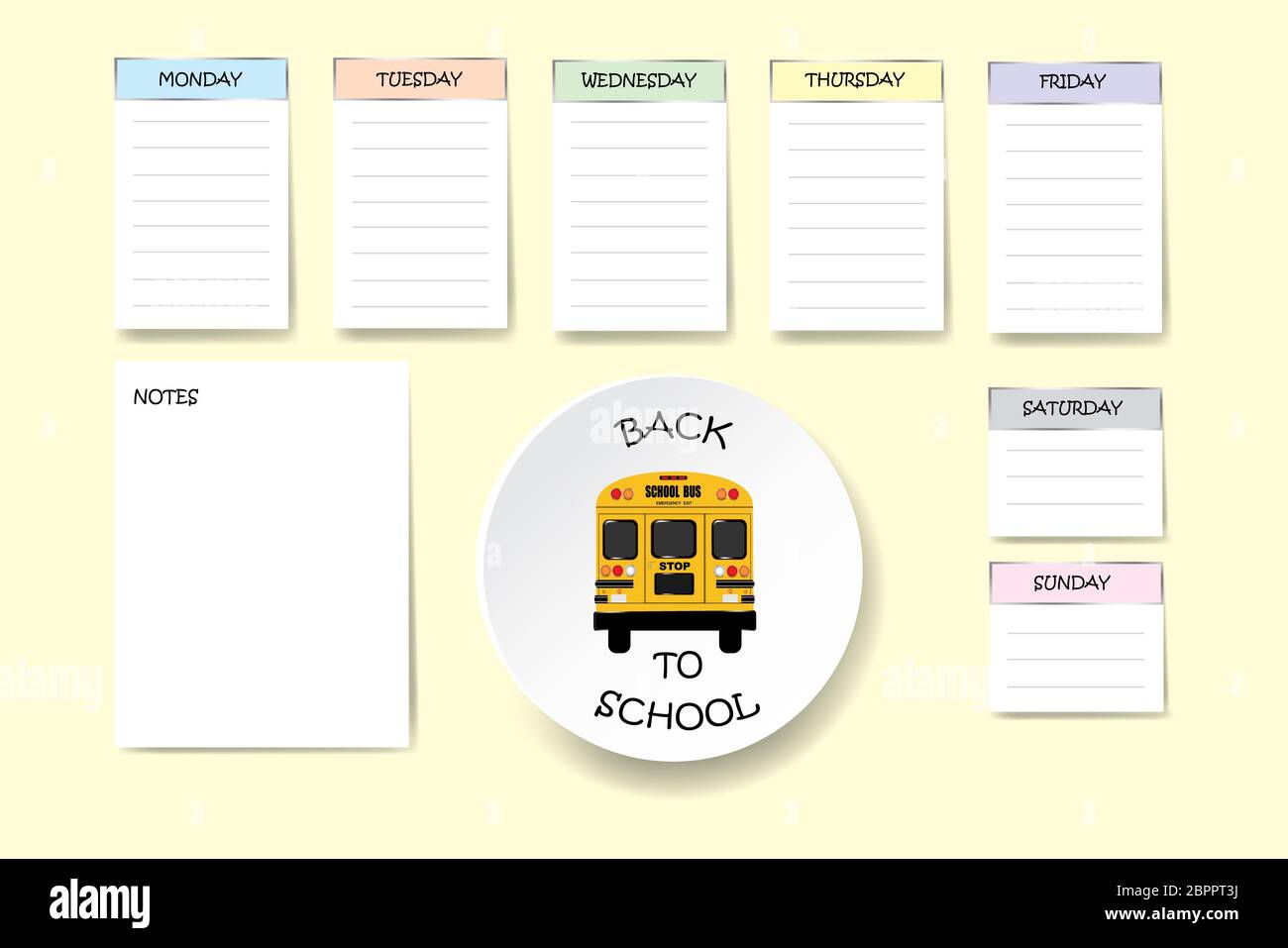 school-bus-weekly-planner-template-on-yellow-background-week-start-sunday-stock-photo-alamy