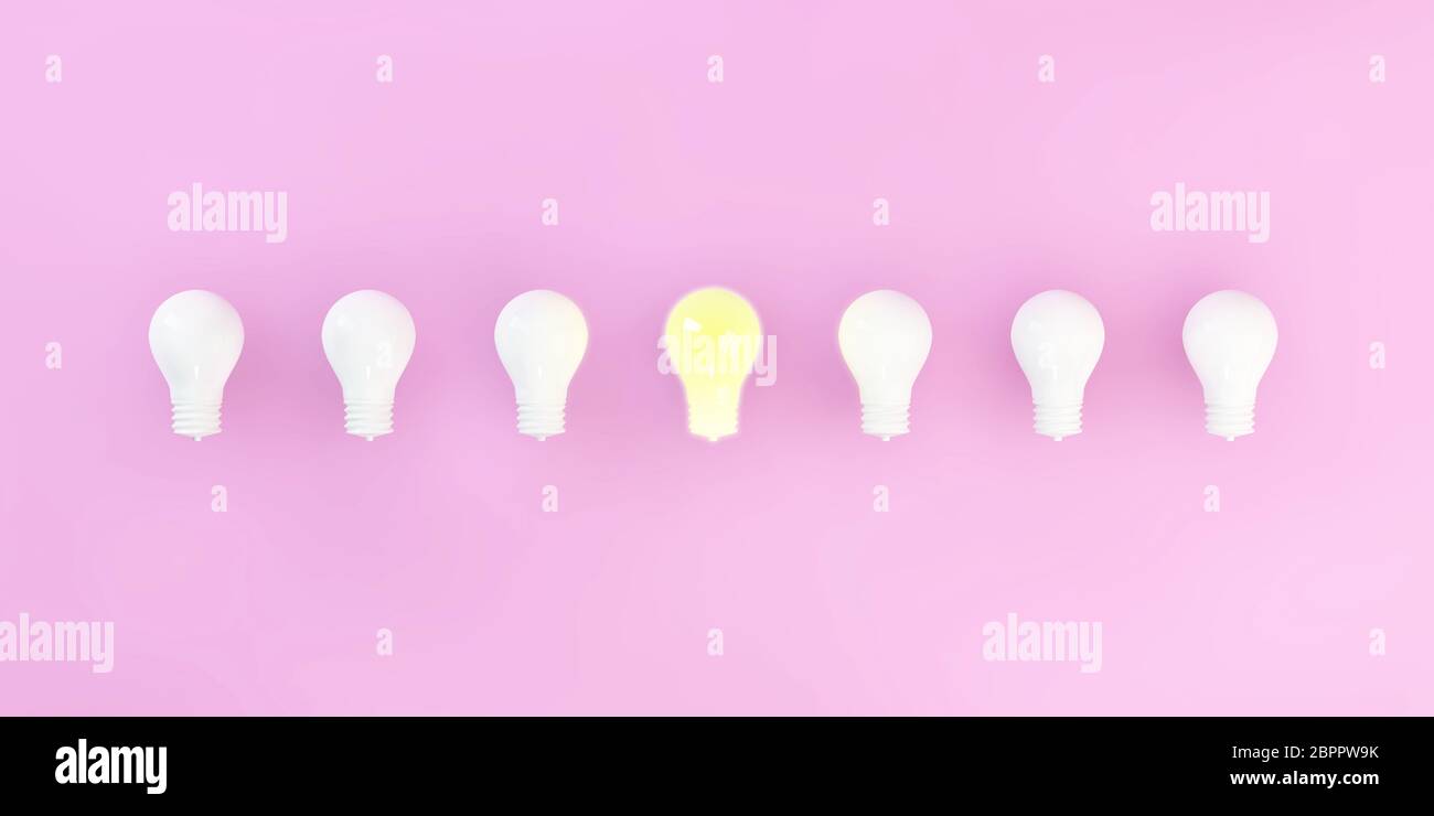 Good or Great Idea Sudden Inspiration Light Bulb Moment Stock Photo