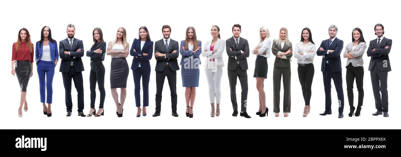 group of young entrepreneurs standing in a row Stock Photo - Alamy