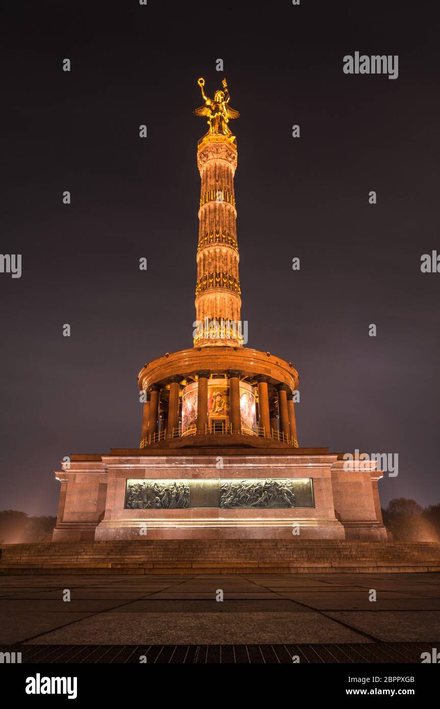 Siegessäule in Berlin Stock Photo