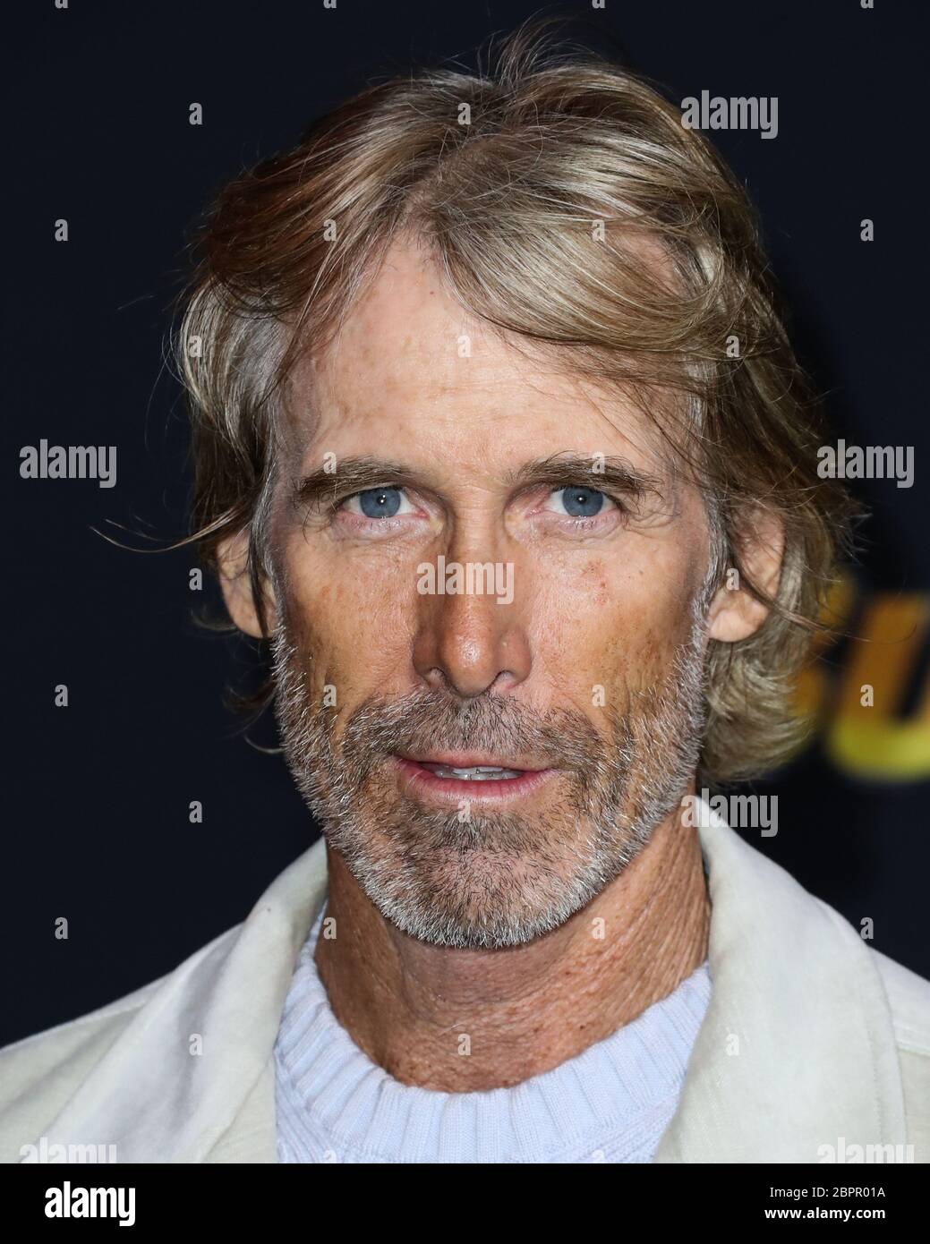 (FILE) Michael Bay To Produce Movie About Coronavirus COVID-19 Pandemic That Will Film During The Pandemic. Michael Bay has added his producing power to a new movie, called Songbird, that will somehow be filmed during the coronavirus pandemic. HOLLYWOOD, LOS ANGELES, CALIFORNIA, USA - DECEMBER 09: Director Michael Bay arrives at the Los Angeles Premiere Of Paramount Pictures' 'Bumblebee' held at the TCL Chinese Theatre IMAX on December 9, 2018 in Hollywood, Los Angeles, California, United States. (Photo by Xavier Collin/Image Press Agency) Stock Photo