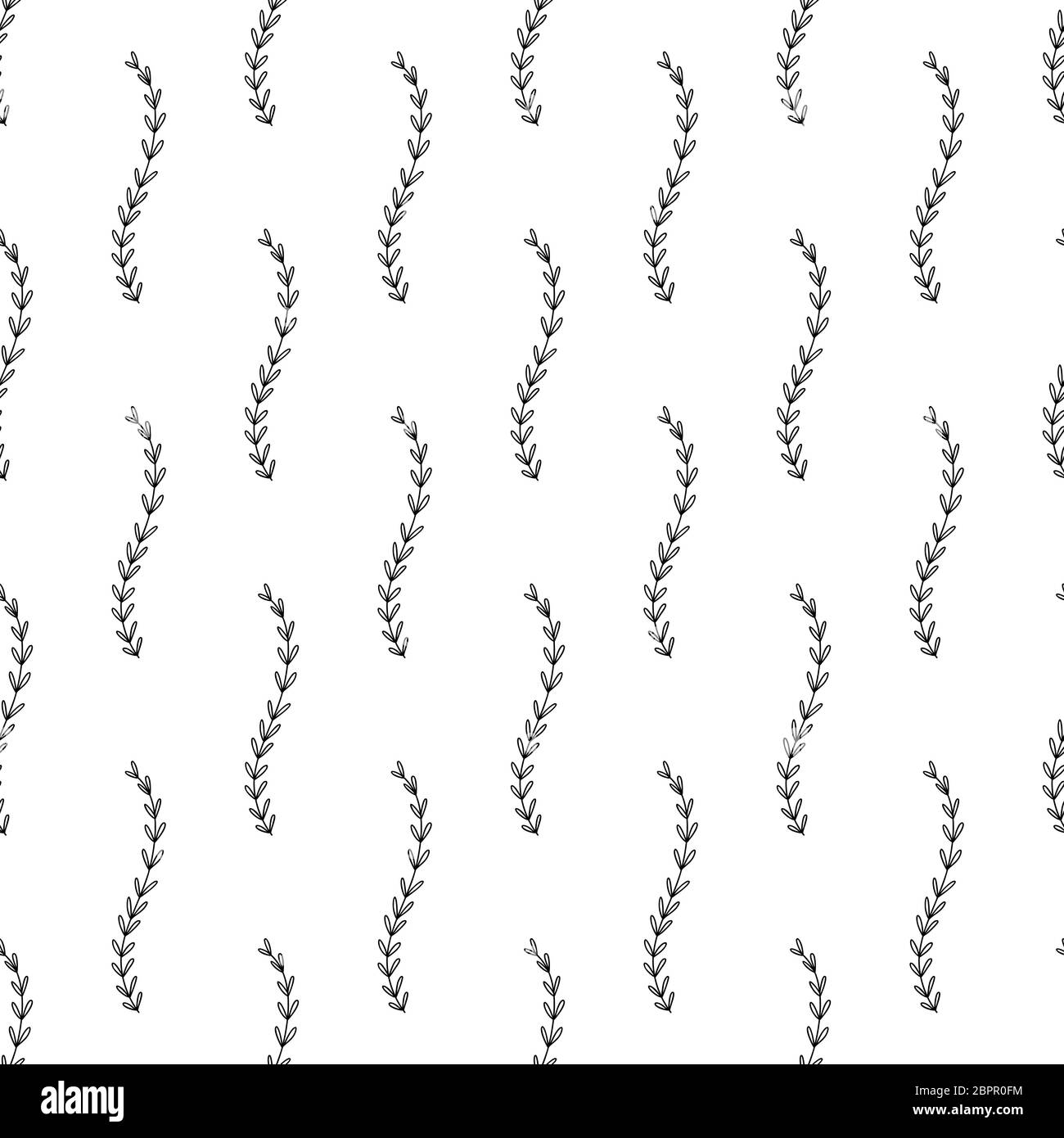 Floral seamless pattern. Isolated on white background. Vector stock ...