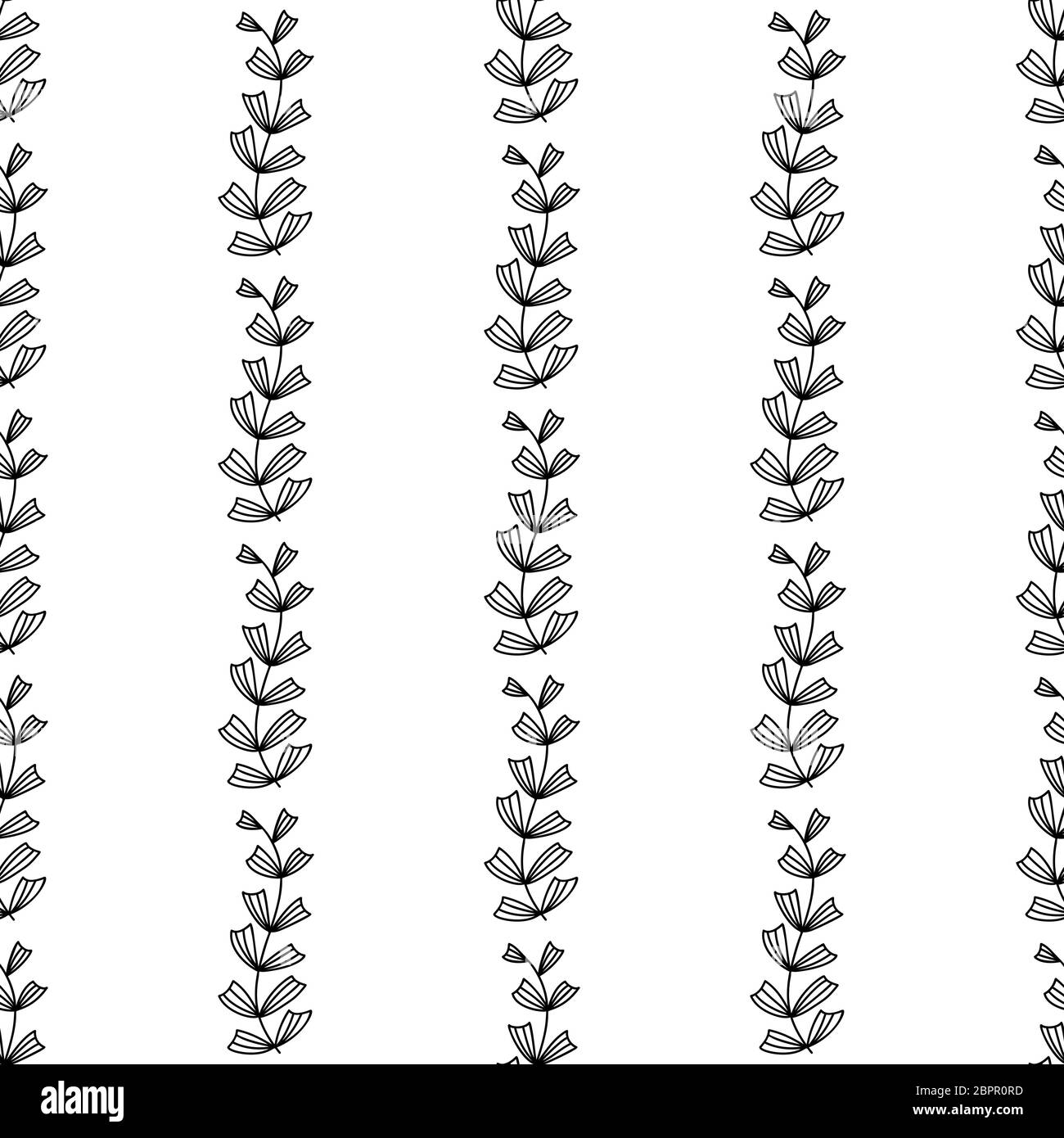 Floral seamless pattern. Isolated on white background. Vector stock ...
