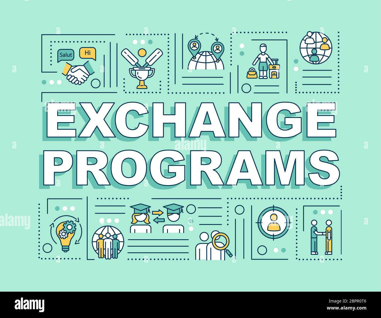 Exchange programs word concepts banner Stock Vector Image & Art - Alamy