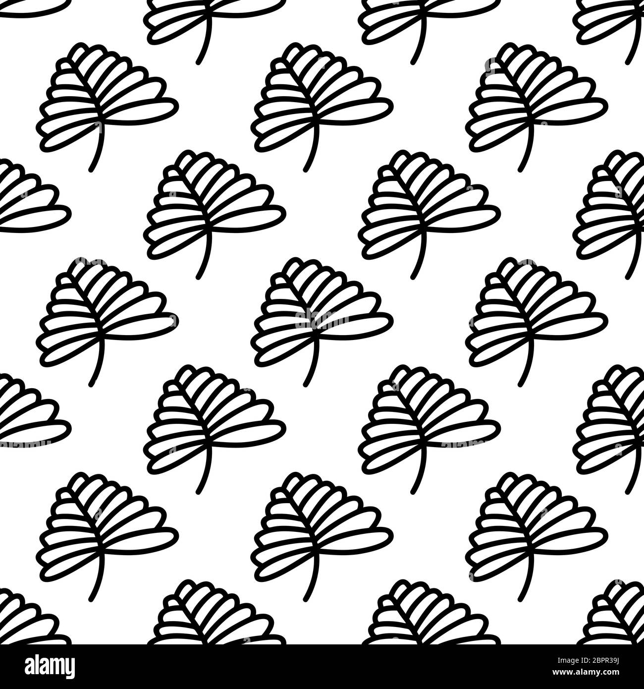 Floral seamless pattern. Isolated on white background. Vector stock ...