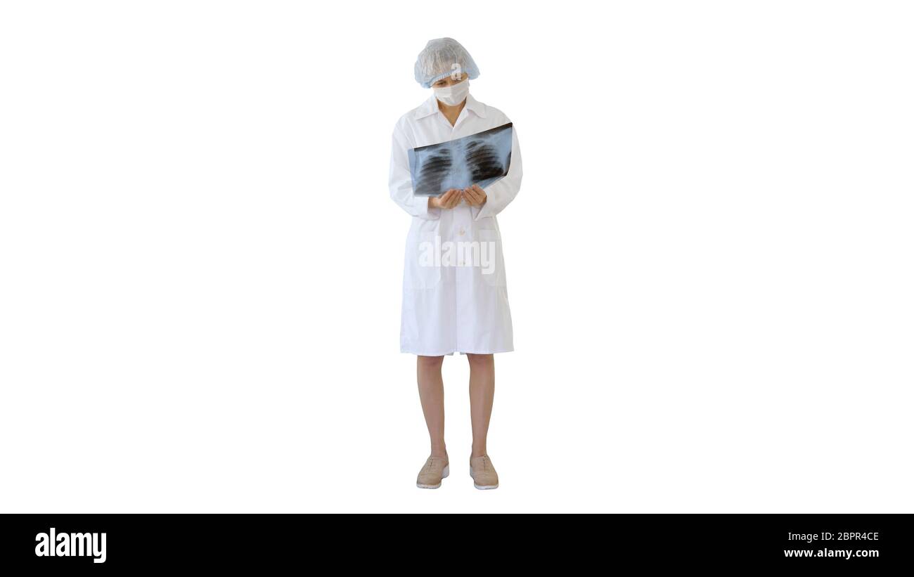 Female doctor looking chest xray Cut Out Stock Images & Pictures - Alamy
