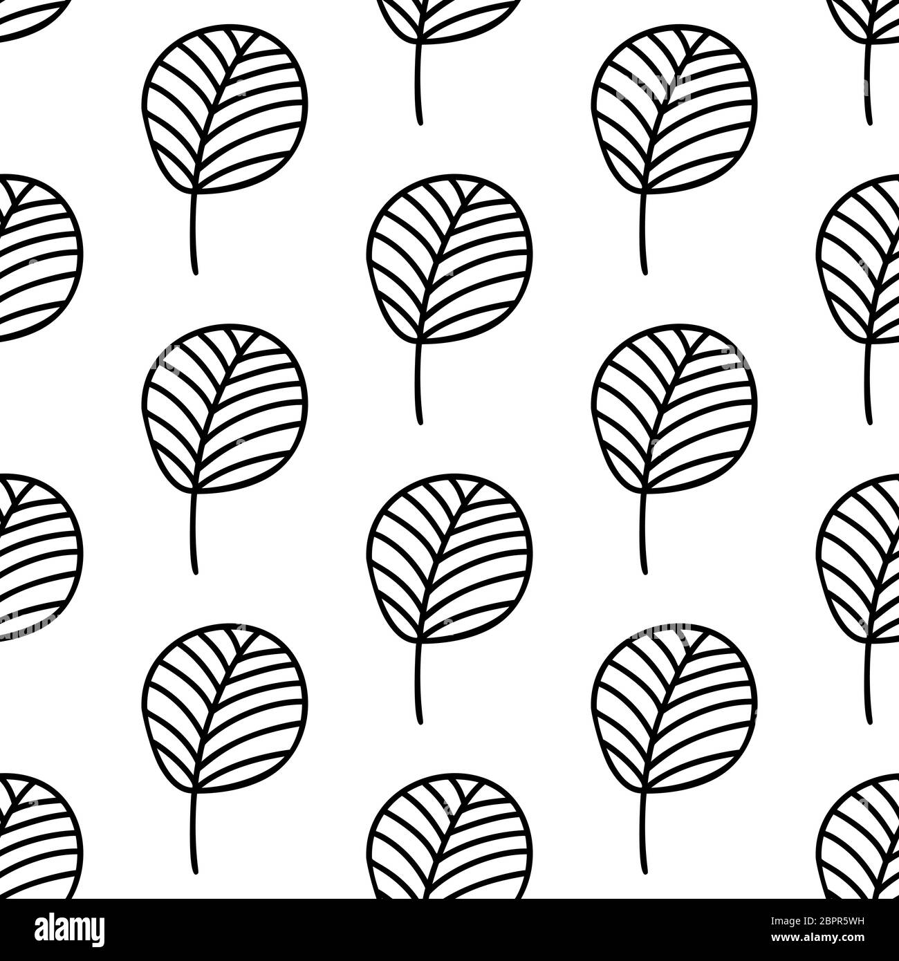 Floral seamless pattern. Isolated on white background. Vector stock ...