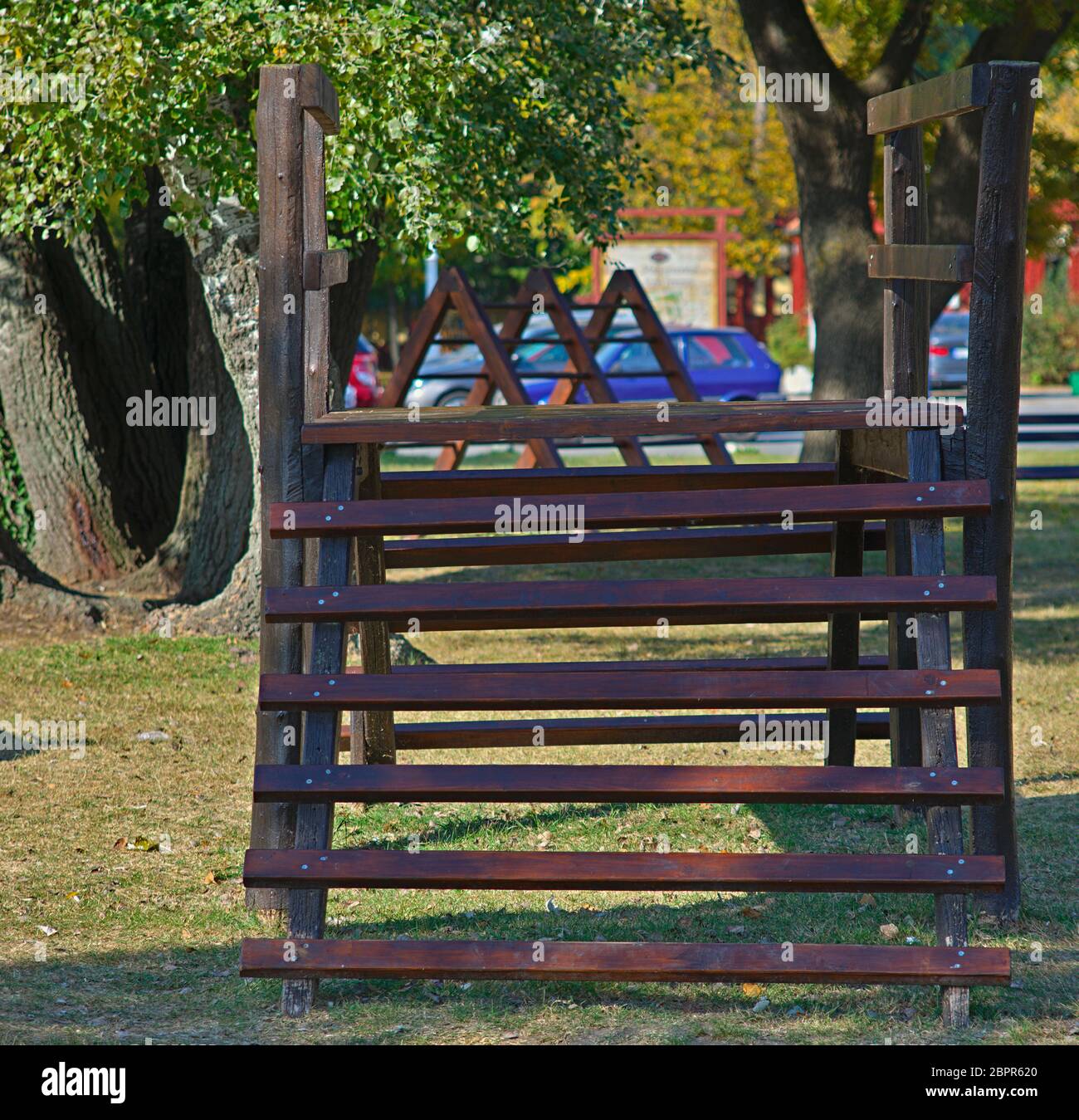 wood climbing toy