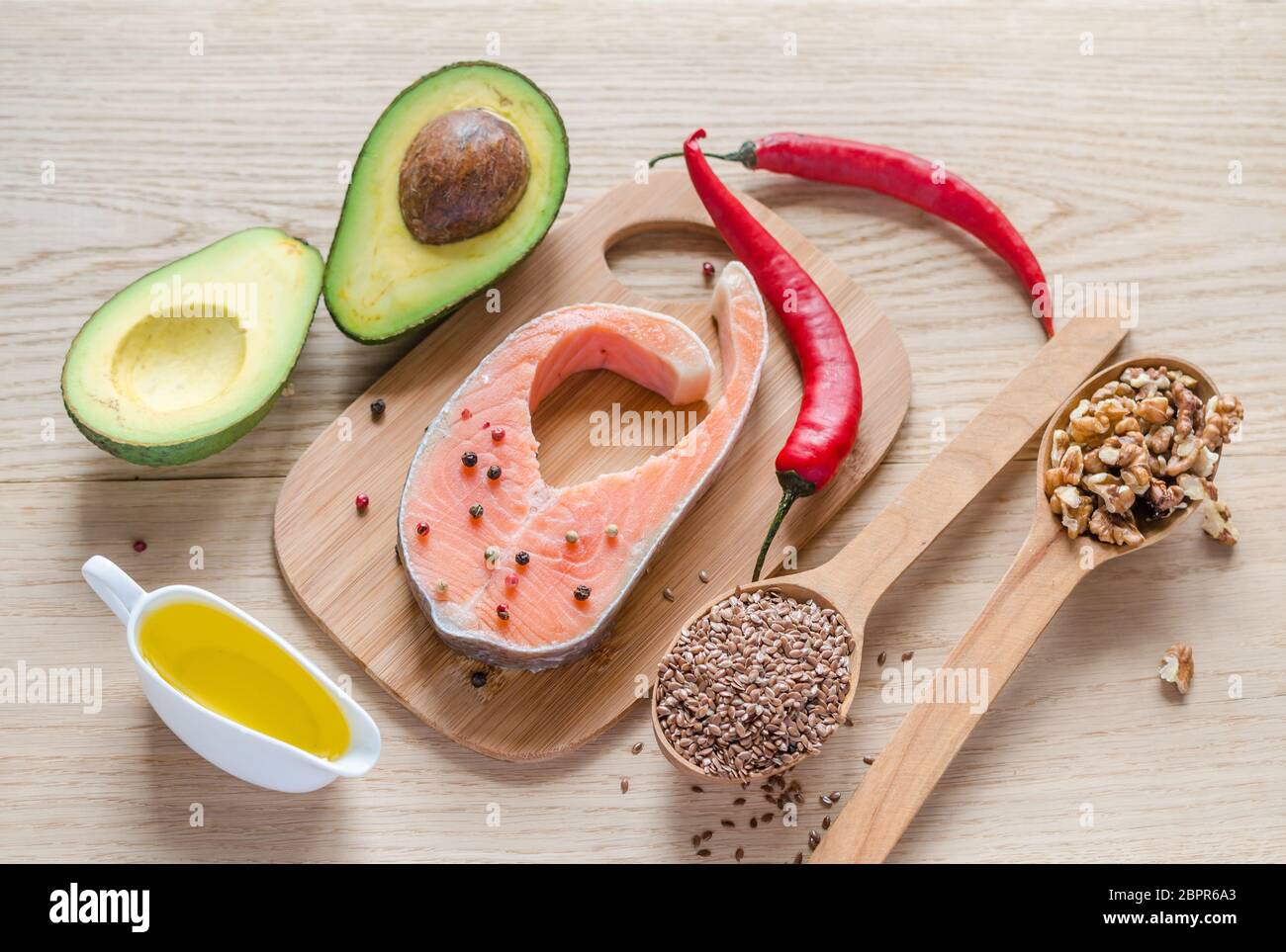 Food with unsaturated fats Stock Photo Alamy