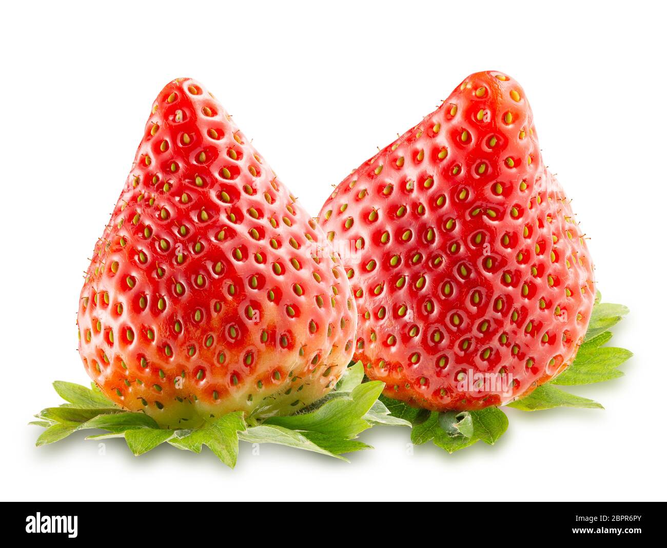 strawberries isolated on a white background Stock Photo - Alamy