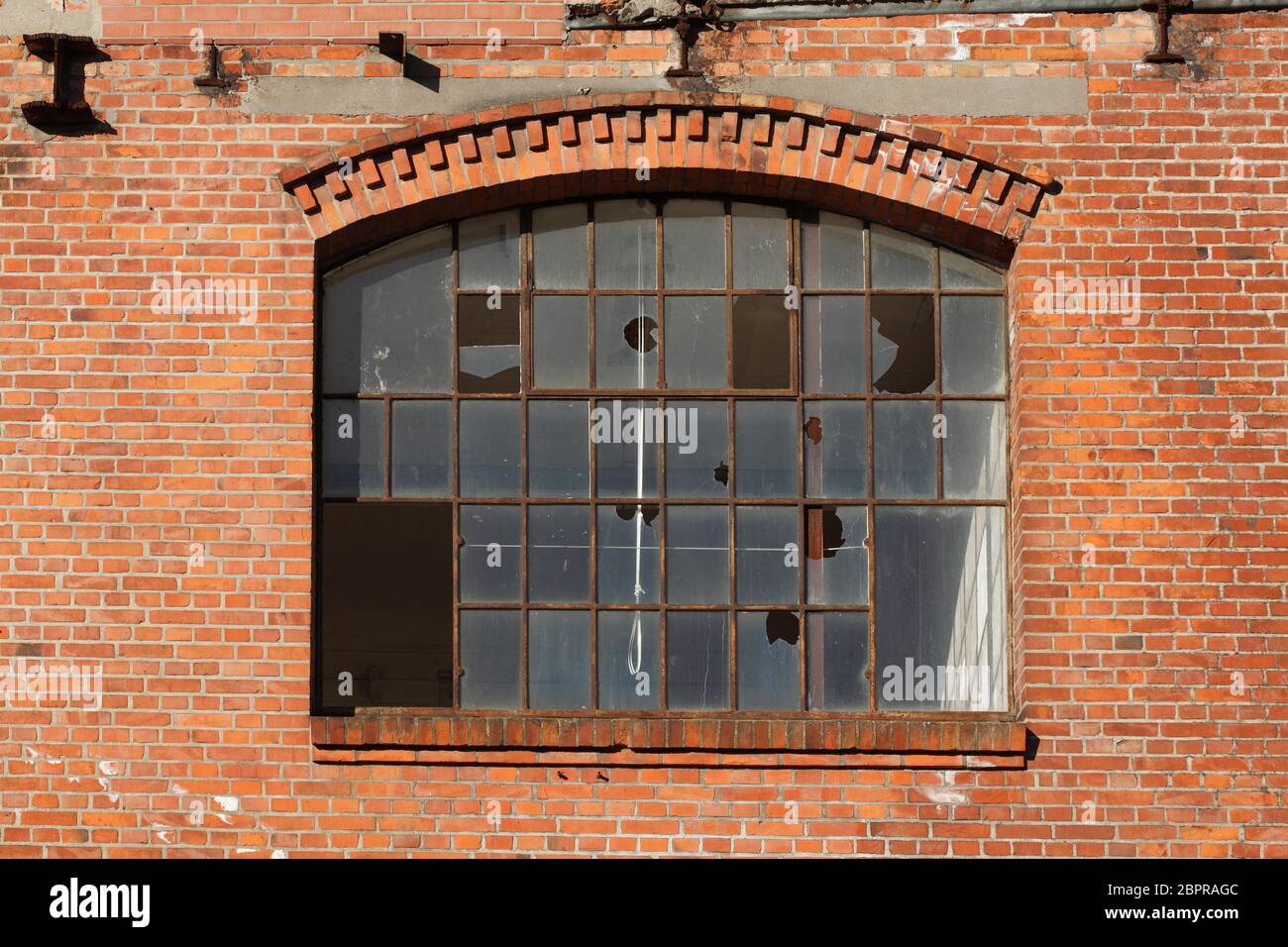 Windows, old factory building, BWK, Bremer Wollkämmerei, Bremen-Blumenthal, Bremen, Germany, Europe Stock Photo