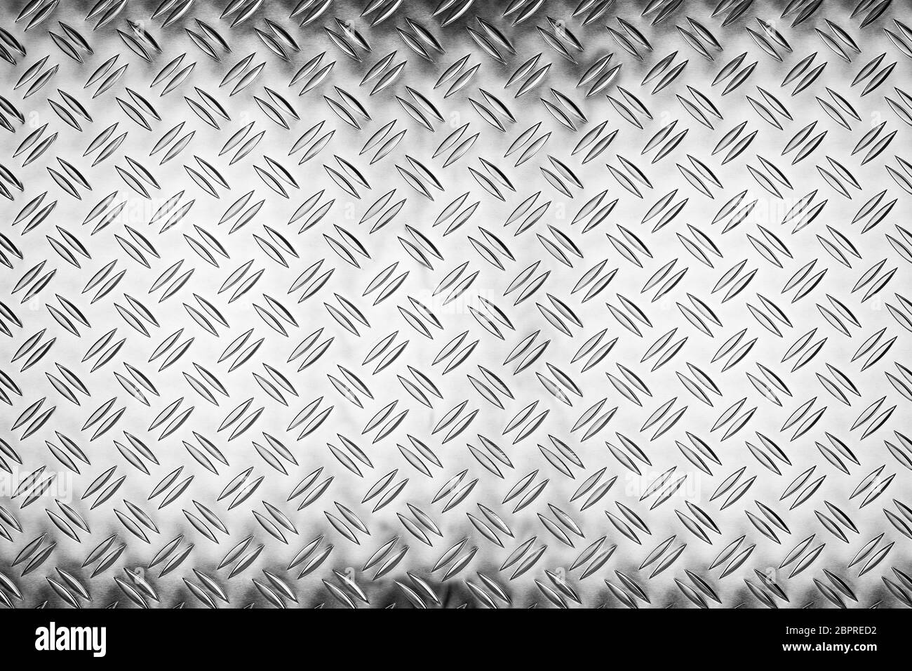 shiny polished aluminum new diamond plate metal texture background