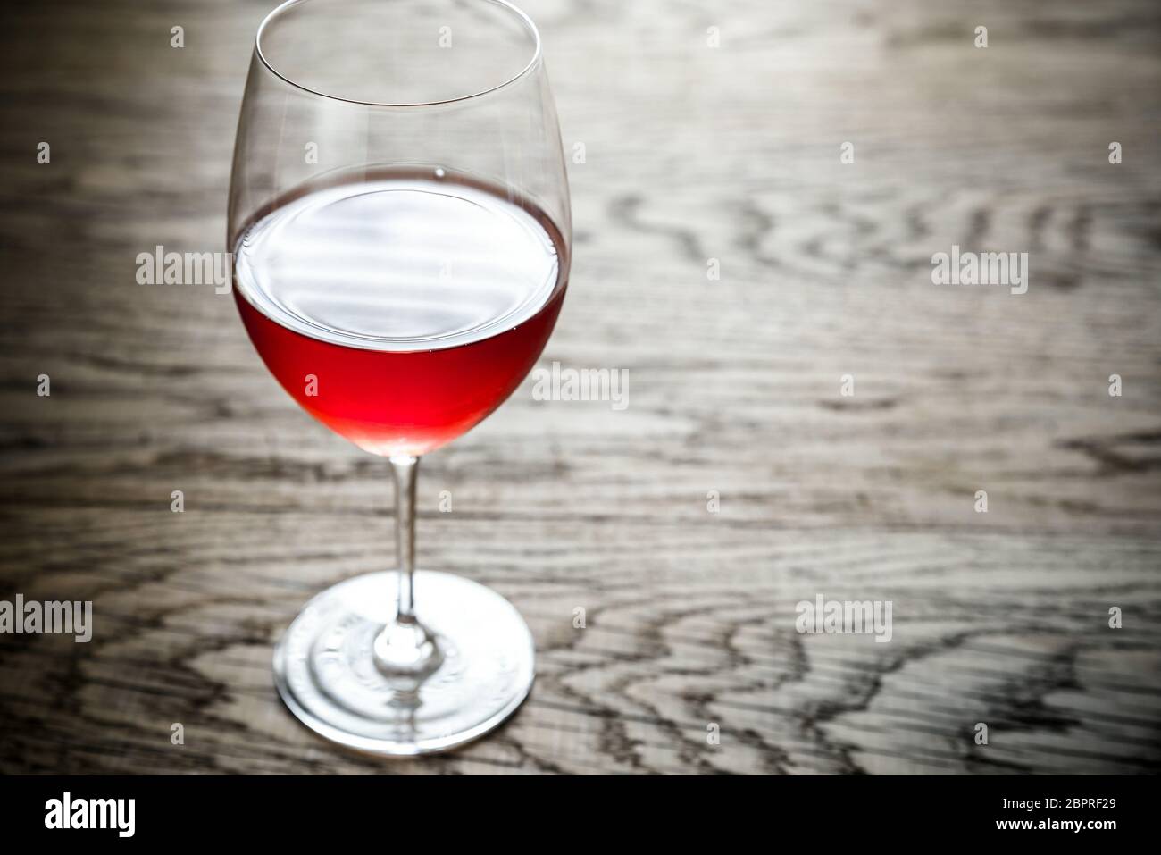 Glass of rose wine Stock Photo Alamy