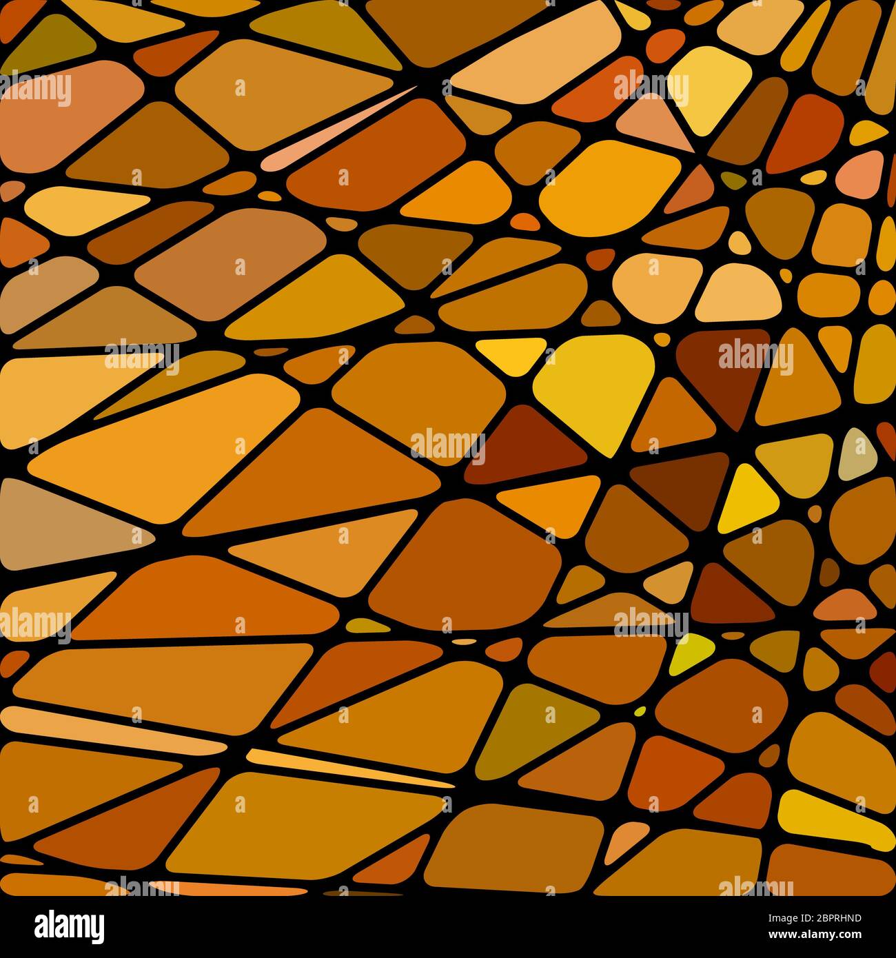 abstract stained-glass mosaic background - orange and brown Stock Photo ...