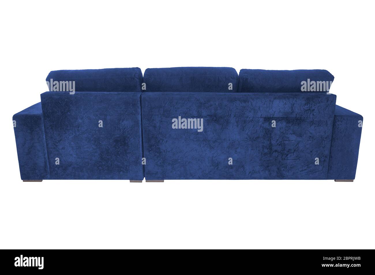 modern suede couch sofa  isolated on white background Stock Photo