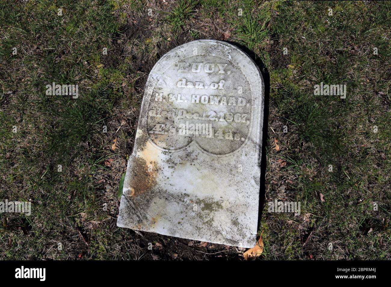 Old headstone Setauket Long Island New York Stock Photo Alamy