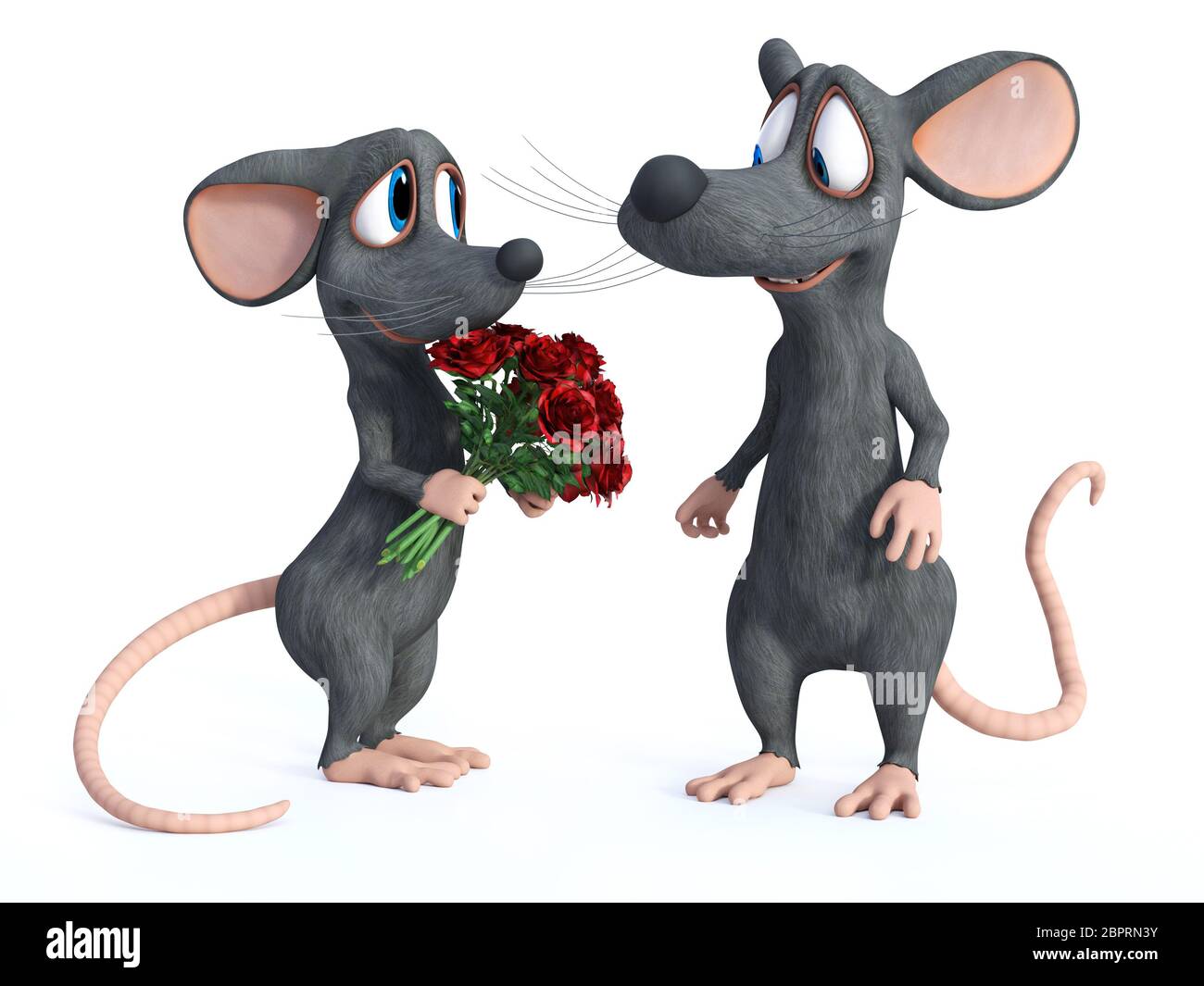 Cartoon mouse shy Cut Out Stock Images & Pictures - Alamy
