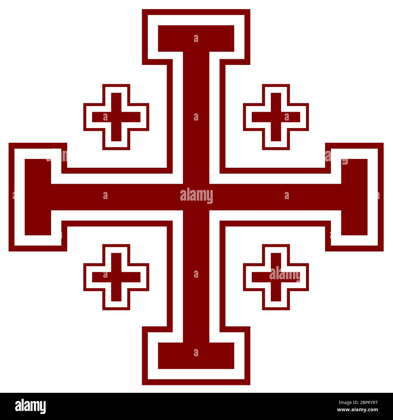 crusades knights templar christian cross maltese religion illustration  Stock Photo - Alamy