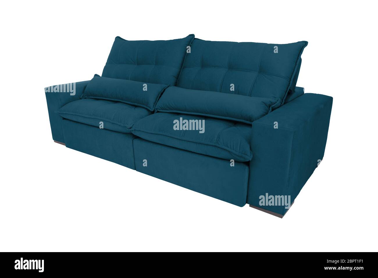 modern color suede couch sofa isolated on white background Stock Photo Alamy